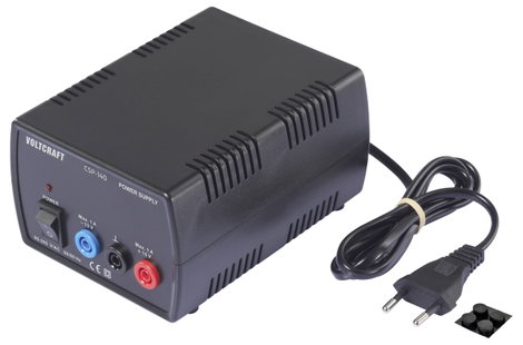 VOLTCRAFT CSP-140 Labortápegység, szabályozható 15 V/DC (max.) 1 A (max.) 30 W Kimenetek száma 1 x 5. kép