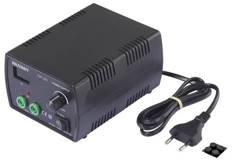 VOLTCRAFT CSP-220 Labortápegység, szabályozható 0 - 24 V/AC 1 A (max.) 24 W Kimenetek száma 1 x 5. kép