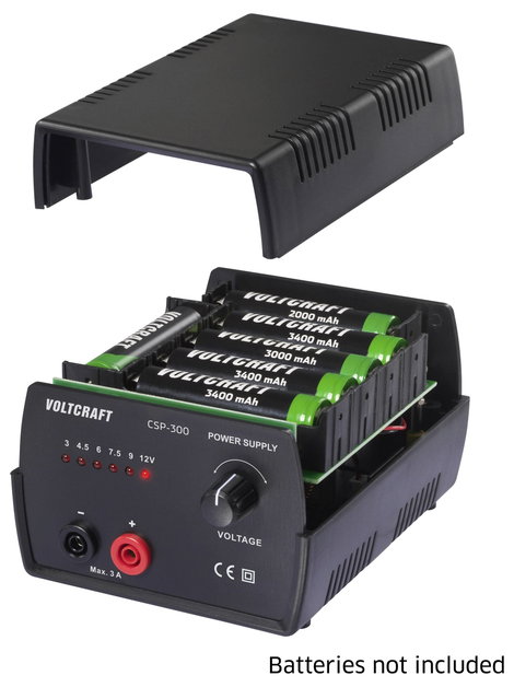 VOLTCRAFT CSP-300 Labortápegység, szabályozható 3, 4.5, 6, 7.5, 9, 12 V, V, V, V, V, V (max.) 3 A (m 7. kép
