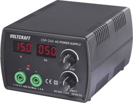 VOLTCRAFT CSP-240 Labortápegység, szabályozható 1 - 15 V/AC 1.5 A (max.) 22.5 W Kimenetek száma 1 x