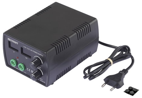 VOLTCRAFT CSP-240 Labortápegység, szabályozható 1 - 15 V/AC 1.5 A (max.) 22.5 W Kimenetek száma 1 x 5. kép