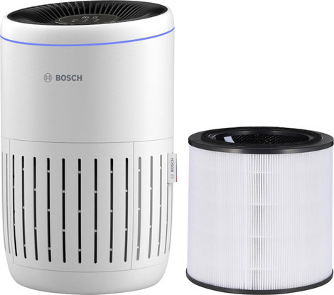 Bosch Home Comfort 7733703375+7733702201 Air 2000i+Air 2000 Filter Légtisztító 37 m² Fehér, Fekete