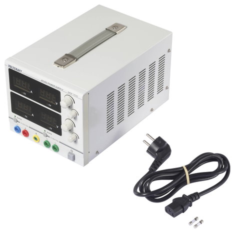 VOLTCRAFT MSP-3010 Labortápegység, szabályozható 0 - 30 V/AC 0 - 10 A 600 W Alj, 4 mm Kimenetek szám 5. kép