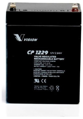 Ólomakku Vision CP1229 Ólom-vlies (AGM) 2.9 Ah 12 V 1 db