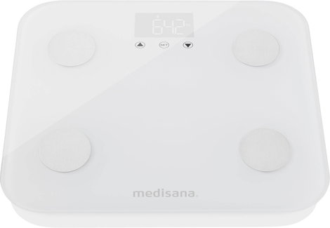 Medisana BS 600 WiFi Testzsíranalizáló mérleg 40501 digitális Mérési tartomány (max.)=180 kg Fehér B 2. kép