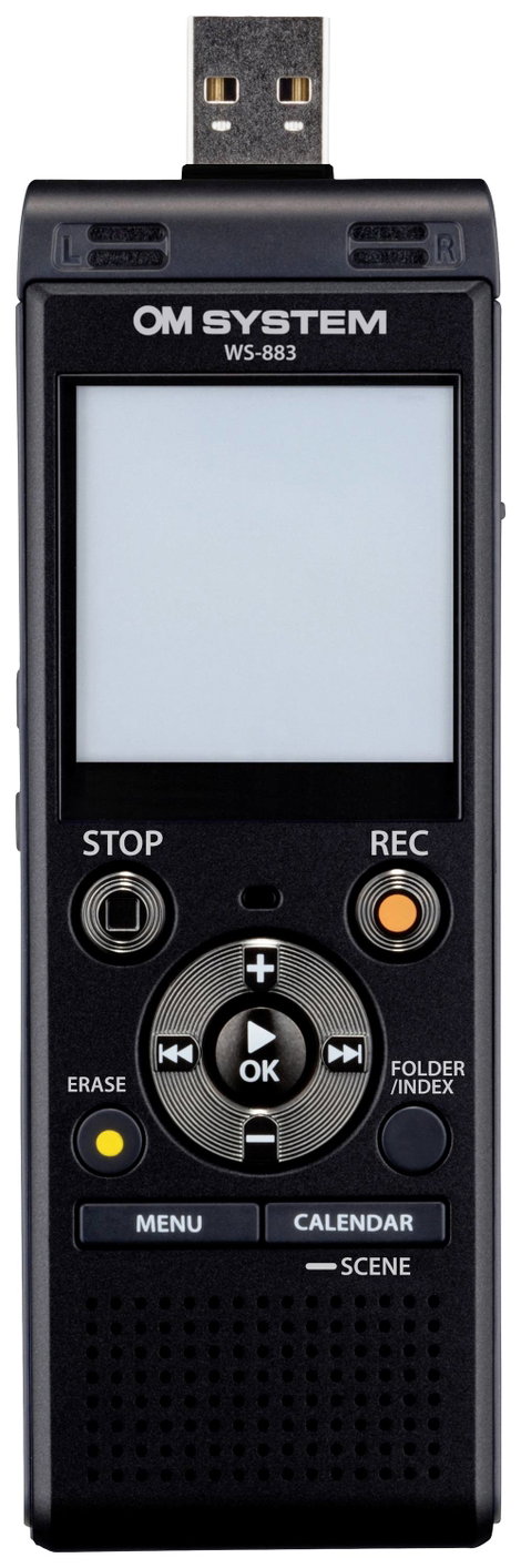 OM System WS-883 Digitális diktafon Felvétel időtartam (max.) 2080 óra Fekete 9. kép