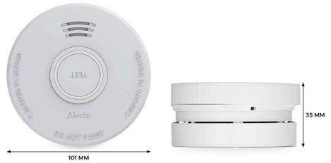Alecto SD110 Füstjelző Elemekről üzemeltetett (Ø x Ma) 101 mm x 36 mm 6. kép