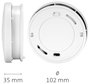 Alecto SD1010 Füstjelző 10 éves elemélettartammal Elemekről üzemeltetett (Ø x Ma) 102 mm x 35 mm 7. bélyegkép