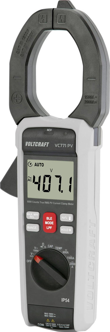 VOLTCRAFT VC771 Lakatfogó Kalibráció (ISO) digitális Adatgyűjtő, táskával, Fröccsenő víz ellen védet 2. kép