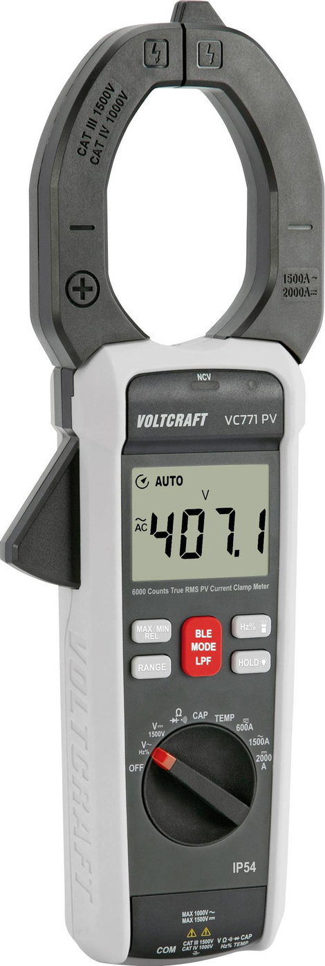 VOLTCRAFT VC771 Lakatfogó Kalibráció (ISO) digitális Adatgyűjtő, táskával, Fröccsenő víz ellen védet 3. kép