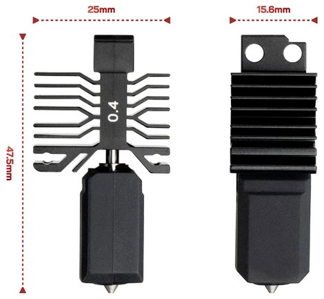 FabConstruct Hotend Alkalmas (3D nyomtató): BambuLap FabConstruct Hotend For Bambulab X1/P1 0.6 / 1. 2. kép