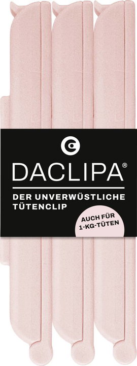 DACLIPA 4170000254515 Táskacsipesz 3 az 1-ben Rózsaszín