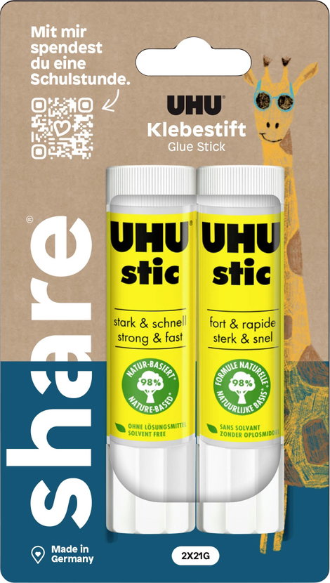 UHU Ragasztóstift share 42 g 4-0043 2 db