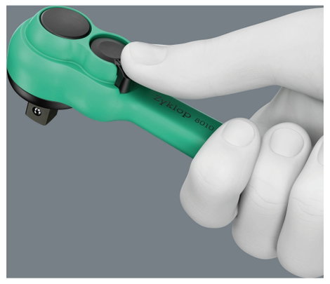 Wera 8010 A Zyklop racsni Metrikus 1/4, 1/4 (6,3 mm) 05005600001 2. kép