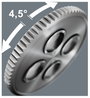 Wera 8010 A Zyklop racsni Metrikus 1/4, 1/4 (6,3 mm) 05005600001 5. bélyegkép