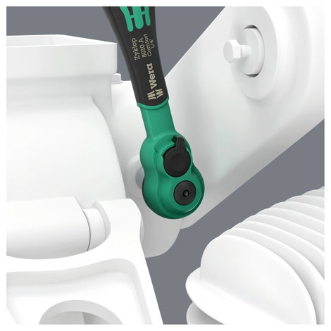 Wera 8010 A Zyklop racsni Metrikus 1/4, 1/4 (6,3 mm) 05005600001 6. kép