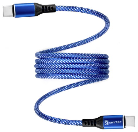 Smrter USB töltőkábel USB-C® dugó 1 m Kék MAGNETO_C2C_BL_R 5. kép