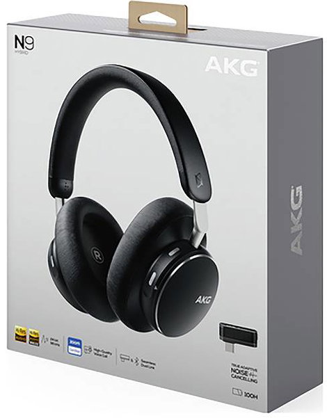 AKG AKGN9HYBRIDBLK Over Ear headset Bluetooth®, Vezeték nélküli Fekete 10. kép