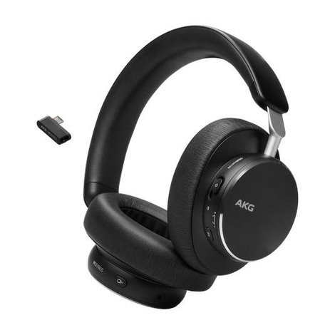 AKG AKGN9HYBRIDBLK Over Ear headset Bluetooth®, Vezeték nélküli Fekete
