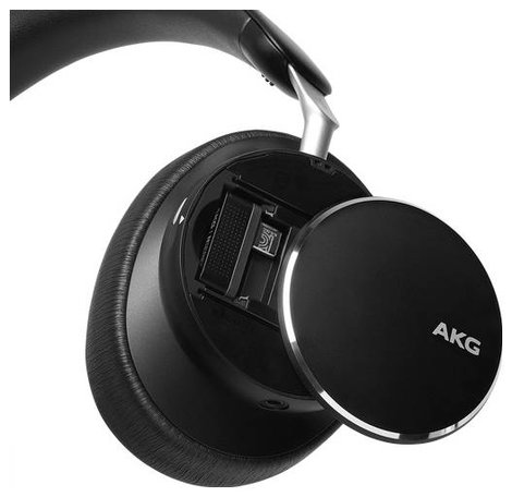 AKG AKGN9HYBRIDBLK Over Ear headset Bluetooth®, Vezeték nélküli Fekete 2. kép