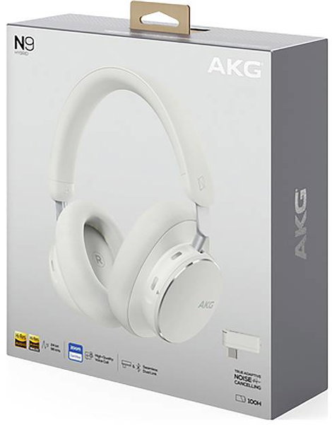 AKG AKGN9HYBRIDWHT Over Ear headset Bluetooth®, Vezeték nélküli Fehér 10. kép