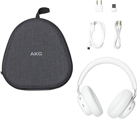 AKG AKGN9HYBRIDWHT Over Ear headset Bluetooth®, Vezeték nélküli Fehér 9. kép