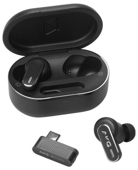 AKG AKGN5HYBRIDBLK In Ear headset Bluetooth®, Vezeték nélküli Fekete 5. kép