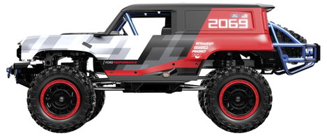 MJX Fekete-piros Brushless 1:12 RC modellautó Elektro Crawler 4WD RtR 2,4 GHz Akkuval és töltőkészül 3. kép