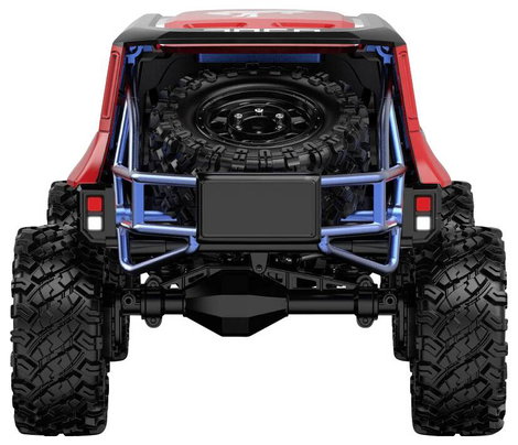 MJX Fekete-piros Brushless 1:12 RC modellautó Elektro Crawler 4WD RtR 2,4 GHz Akkuval és töltőkészül 6. kép