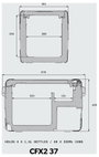 Dometic Group CFX2 37 Hűtőláda EEK: B (A - G) Kompresszor 12 V/DC, 230 V/AC Óceán 37 l +20 °C és -22 10. bélyegkép