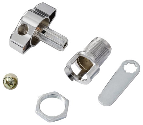 Sygonix SY-7065778 Forgatható retesz zár Króm 4. kép