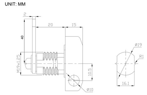 Sygonix SY-7065778 Forgatható retesz zár Króm 6. kép