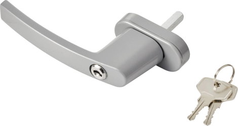 Sygonix SY-7065782 Ablakfogantyú, reteszelhető Ezüst