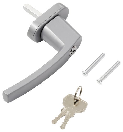 Sygonix SY-7065782 Ablakfogantyú, reteszelhető Ezüst 6. kép