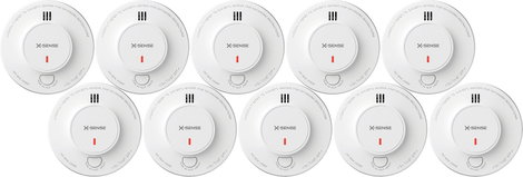 X-Sense Füstjelző 10 éves elemélettartammal Elemekről üzemeltetett (Sz x Ma x Mé) 122 x 45 x 122 mm