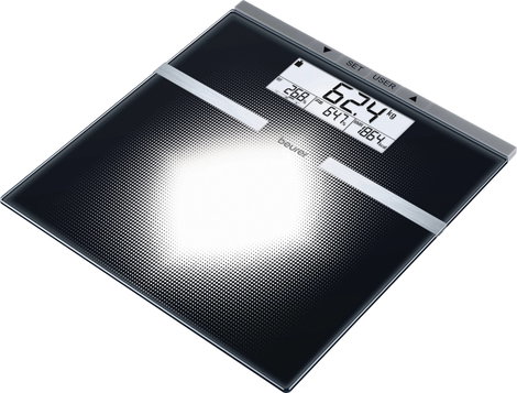 Beurer BG 21 Testzsíranalizáló mérleg 76430 digitális Mérési tartomány (max.)=180 kg Ezüst