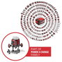 Einhell Professional Felületmaró 4350425 TP-RO 18/55 Li BL - Solo kefe nélkül, akku nélkül, töltő né 2. bélyegkép