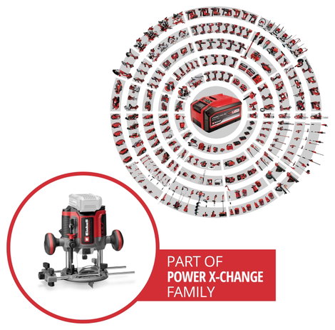 Einhell Professional Felületmaró 4350425 TP-RO 18/55 Li BL - Solo kefe nélkül, akku nélkül, töltő né 2. kép