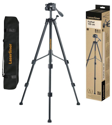 Laserliner FixPod 155 cm Háromlábú állvány Munkamagasság=1500 cm (max) Fekete 3. kép