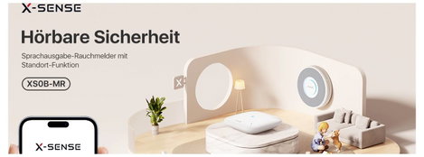 X-Sense XS0B-MR61 Füstjelző Hálózatba köthető (Sz x Ma x Mé) 90 x 90 x 26.5 mm 20. kép