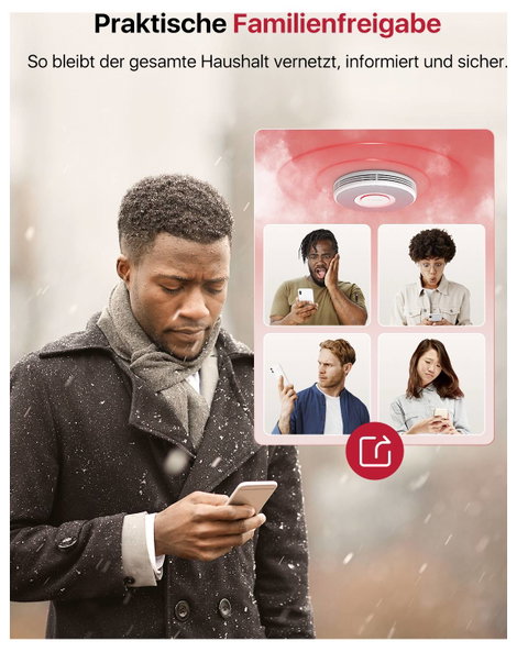 X-Sense XS0B-MR121 Füstjelző Hálózatba köthető (Sz x Ma x Mé) 110 x 110 x 33 mm 30. kép
