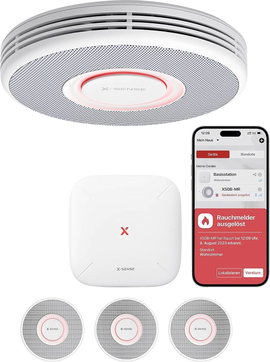 X-Sense XS0B-MR31 Füstjelző Hálózatba köthető (Sz x Ma x Mé) 110 x 110 x 33 mm