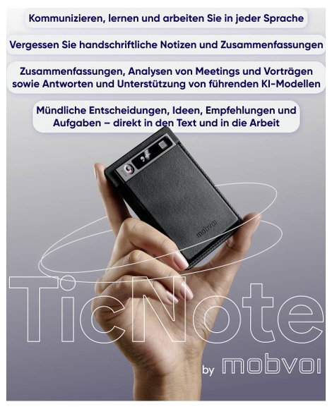 mobvoi 13391 #####KI Sprachrekorder Felvétel időtartam (max.) 434 óra Szürke #####inkl. Software / A 13. kép