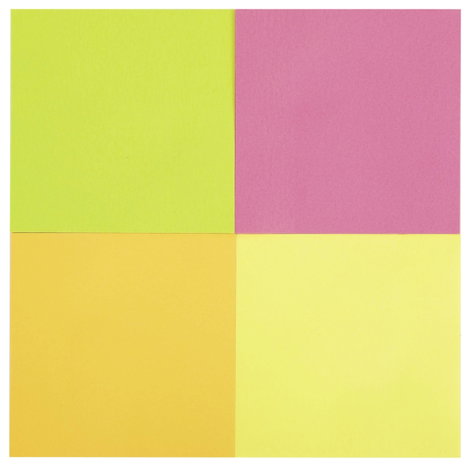 DELI Öntapadó jegyzetlap D335799 7.6 cm x 7.6 cm 4 színű 400 db 3. kép
