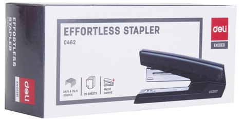 DELI D391490 Fűzőkészülék Fekete Tűzőteljesítmény: 25 lap (80 g/m²) 5. kép