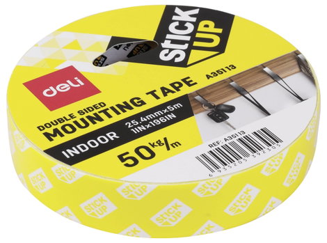 DELI D261502 Szerelőszalag (H x Sz) 5 m x 2.54 cm 1 db Fehér 3. kép