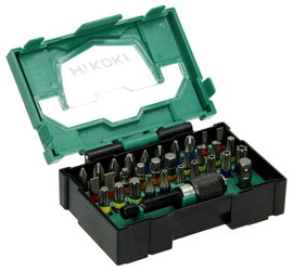 HiKOKI 40030019 Bit készlet T profil, Egyeneshornyú, Kereszthornyú Phillips, Kereszthornyú Pozidriv,