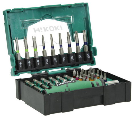 HiKOKI 40030023 Bit készlet T profil, Egyeneshornyú, Kereszthornyú Phillips, Kereszthornyú Pozidriv, 3. kép