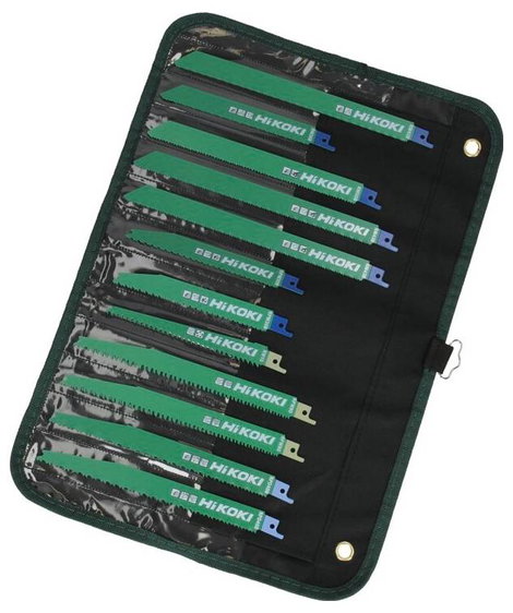 HiKOKI 752049 12 darabos orsófűrészlap-készlet tekercses táskában 1 készlet