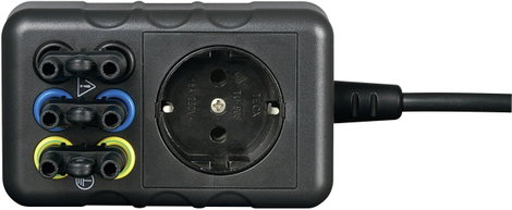 Hálózati készülék teszter, konnektor mérőadapter, 4mm-es banándugós aljzatokkal 300V-ig Voltcraft SM 2. kép